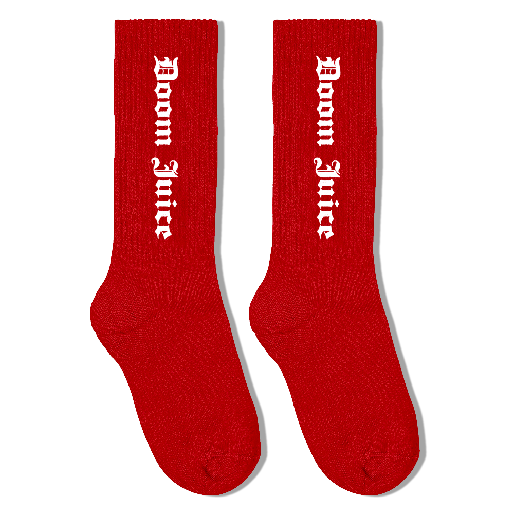 Rogue Vog Socks - Red Combo | Colourful wiggle sock | Fluevog Shoes